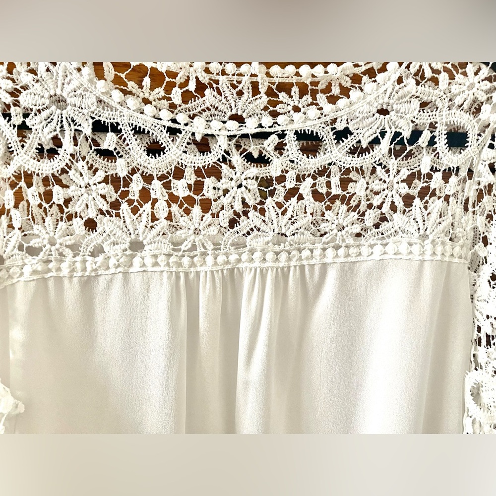 Elegant Lace White Blouse* - Picture 3 of 10